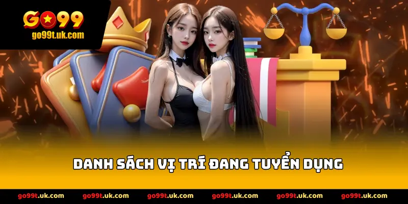 Danh sách vị trí đang tuyển dụng