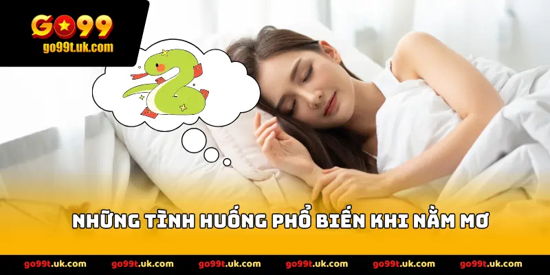 Những tình huống phổ biến khi nằm mơ